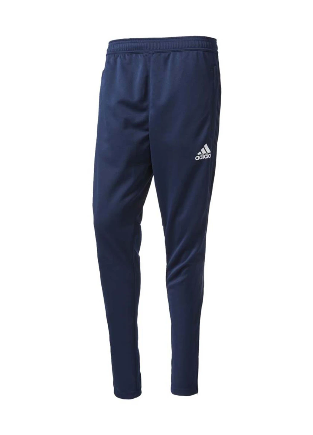 Темно-синие спортивные демисезонные зауженные брюки adidas