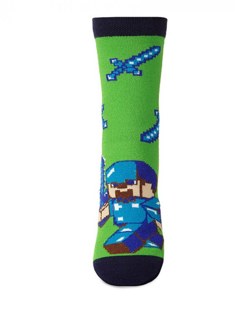 Шкарпетки VT Socks 312718 малюнки кислотно-зелені повсякденні
