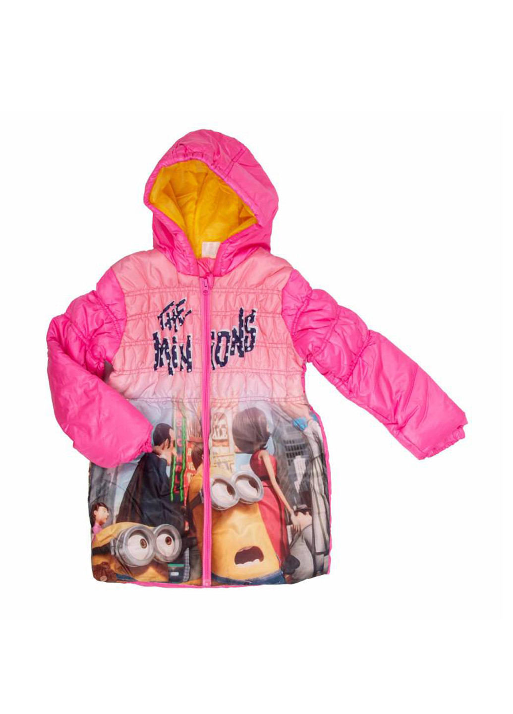 Розовая демисезонная куртка Minions