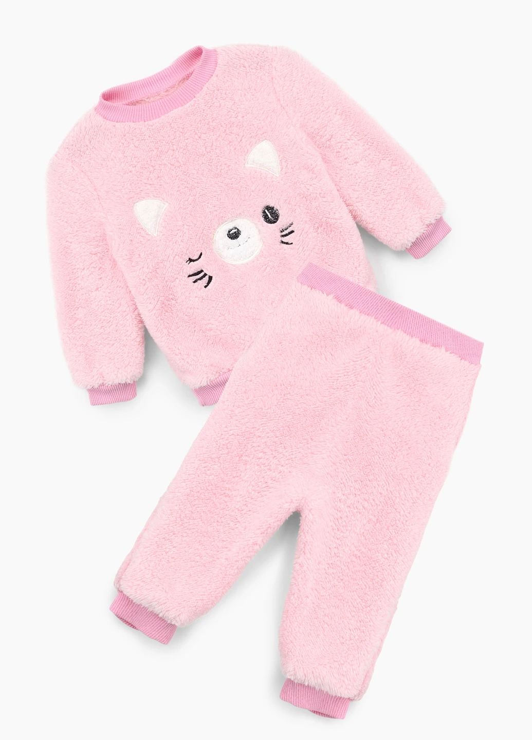 Розовый зимний костюм малявка Baby Show