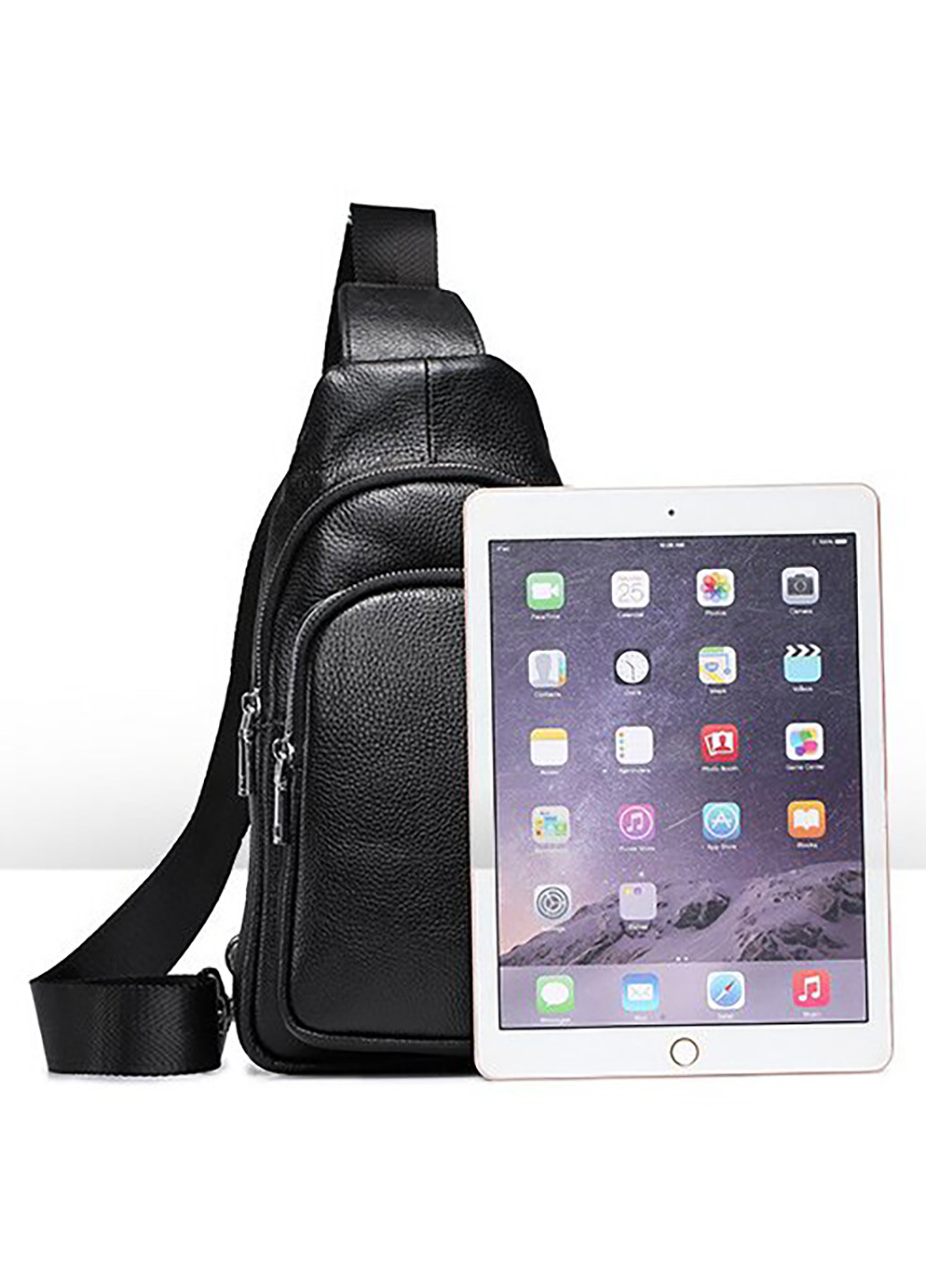 Мужская кожаная сумка 31,7х15,5х5 см Vintage (252134148)