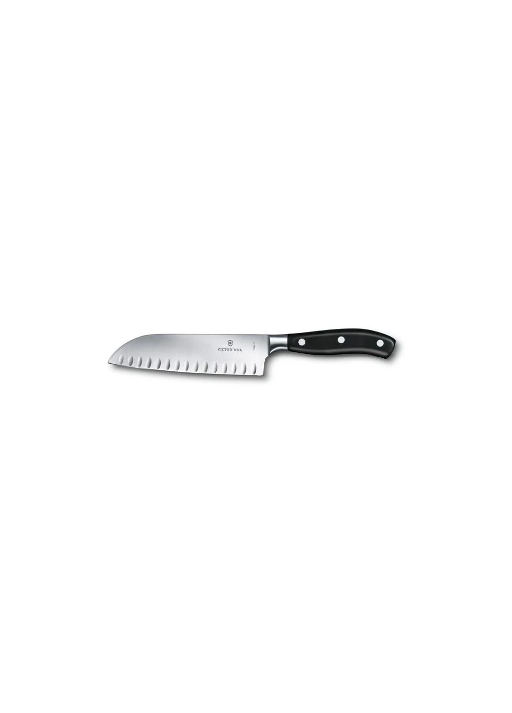 Кухонний ніж Grand Maitre Santoku 17 см Black (7.7323.17G) Victorinox (254074438)