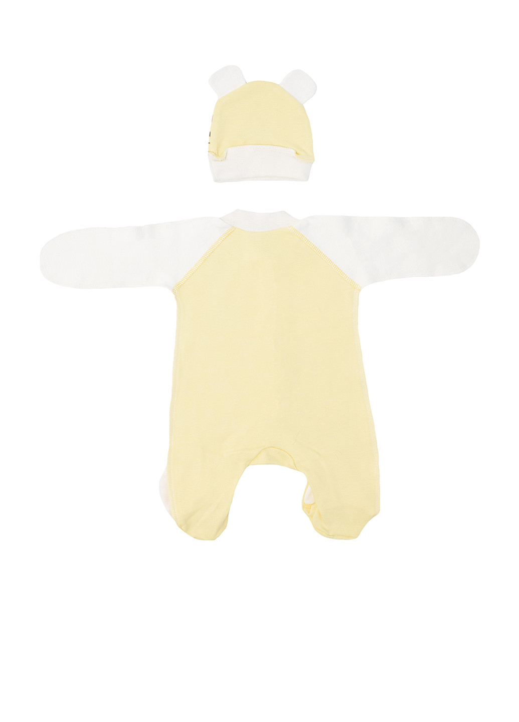 Жовтий демісезонний комплект (чоловічок, шапка) Убранка
