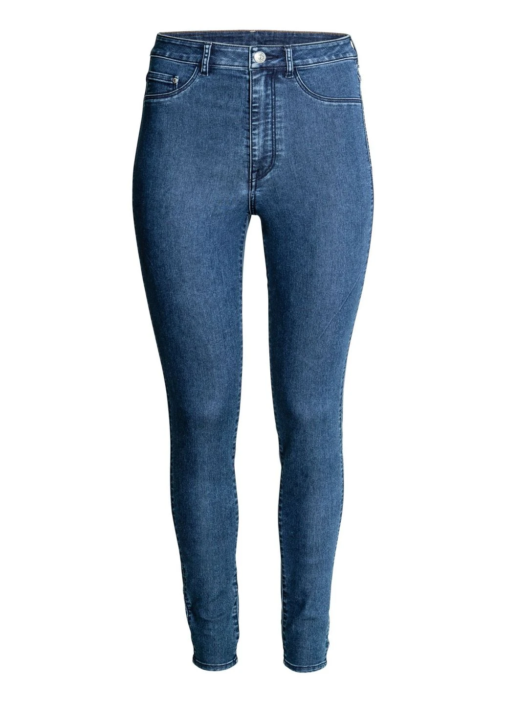 Синие демисезонные джеггинсы H&M