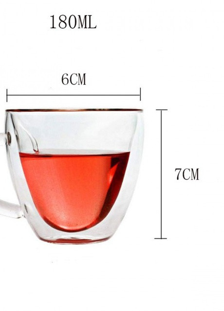Чашка с двойными стенками (двойным дном), в форме сердца, 150 мл More (253888718)