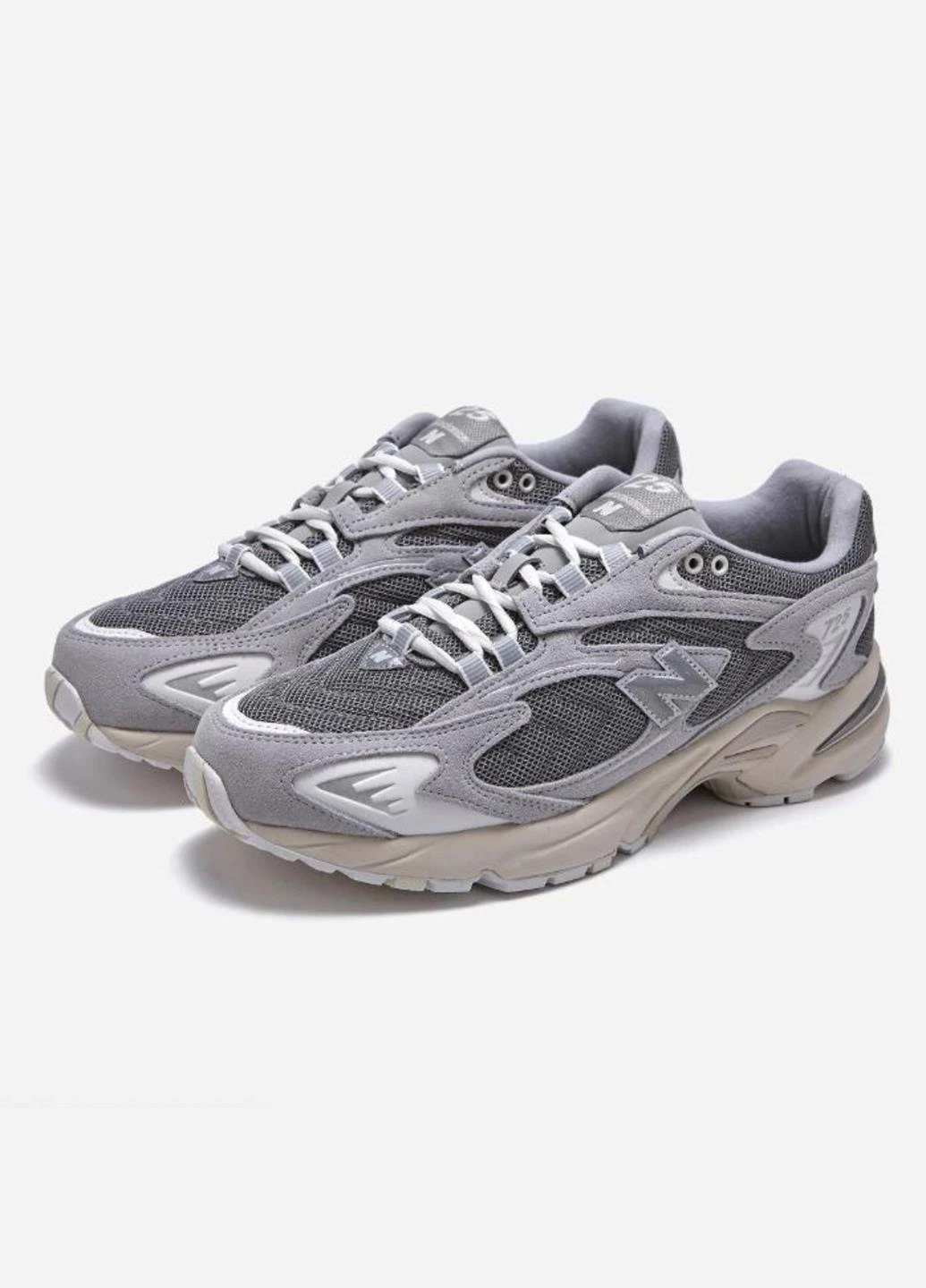 Серые демисезонные кроссовки ml725aa New Balance Grey Running Shoes Sneakers