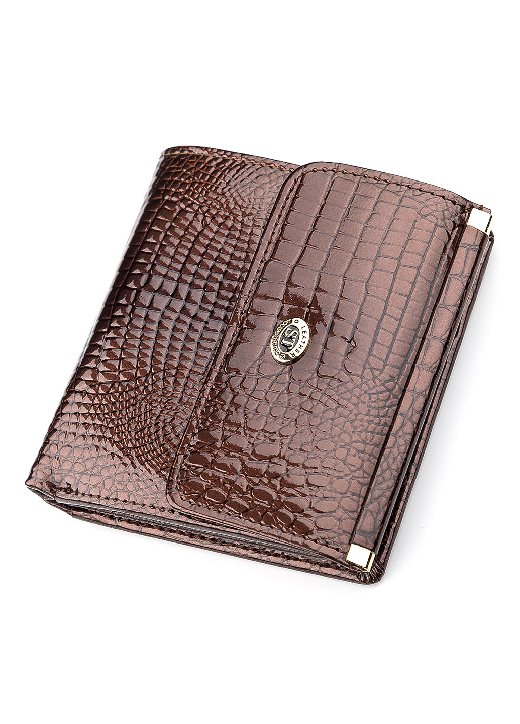 Женский кожаный кошелек 10,5х10х2,5 см st leather (229459471)