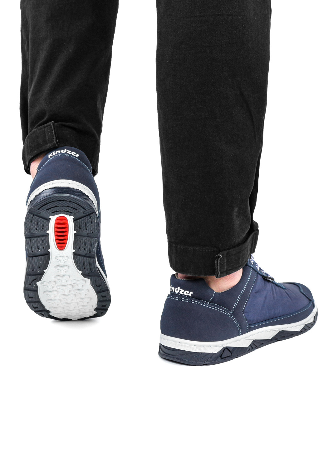 Синие демисезонные кроссовки мужские демисезонные синие из текстиля 1356011063 Kindzer