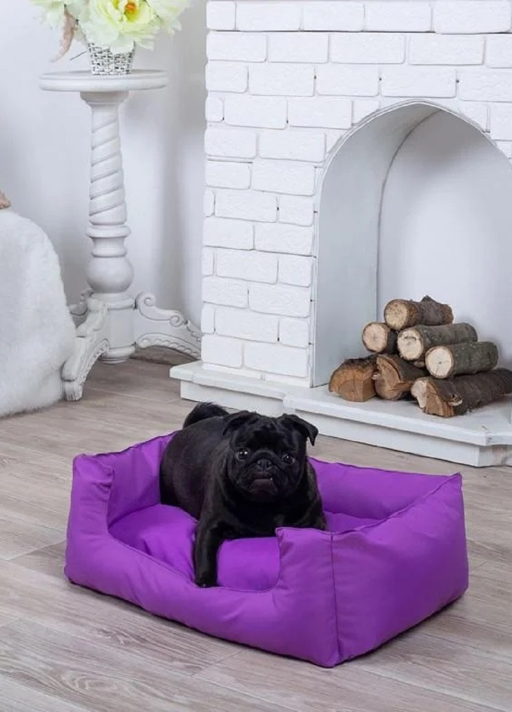 Лежак лежанка для котов и собак спальное место 90х60х20 см (13591-Нов) Фиолетовый Francesco Marconi (251078787)