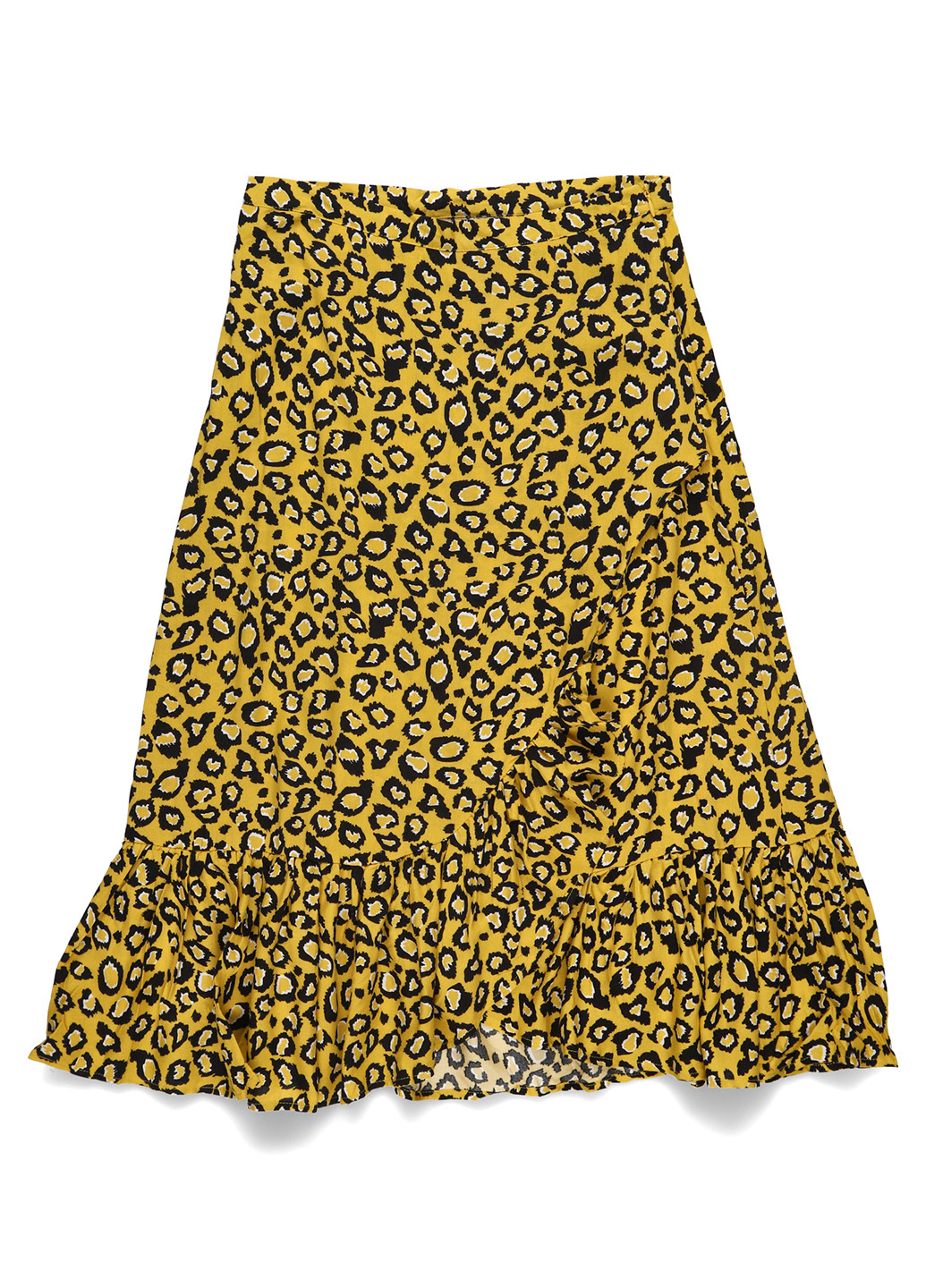 Желтая кэжуал леопардовая юбка Soyaconcept