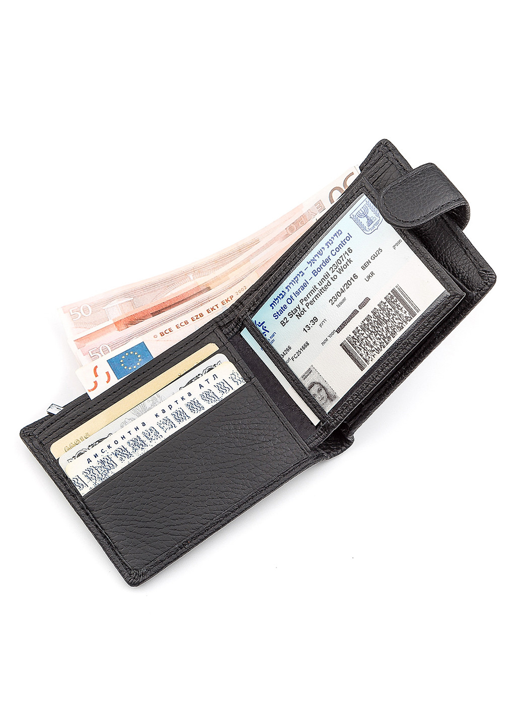 Чоловік шкіряний гаманець 10,5х8,5х2,5 см st leather (229458727)