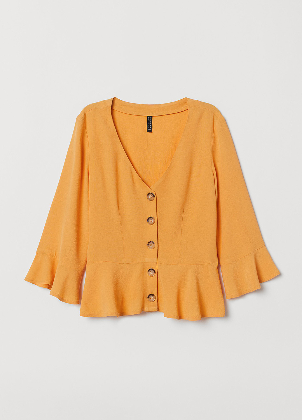 Горчичная блуза H&M