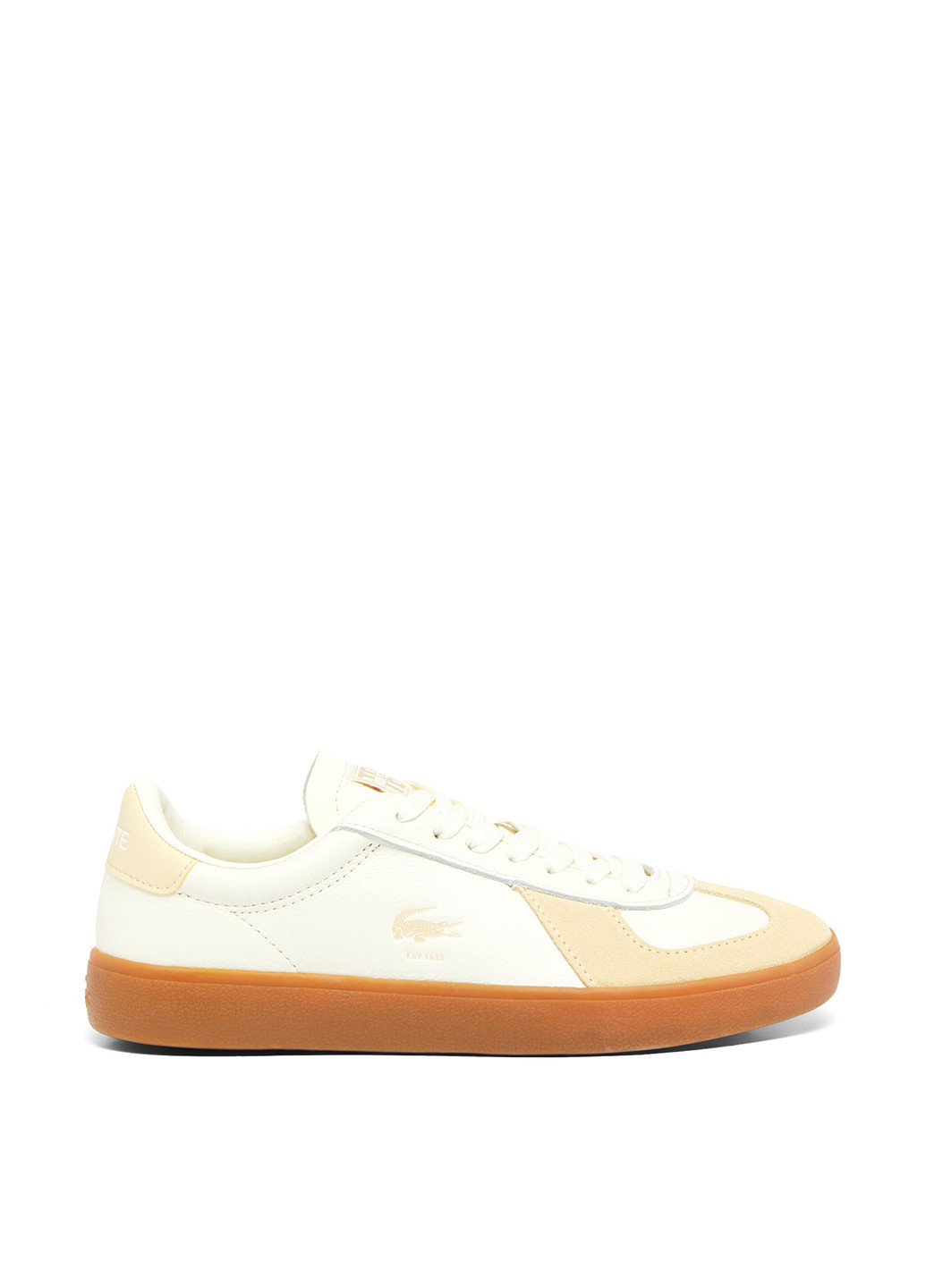 Бежевые кеды Lacoste