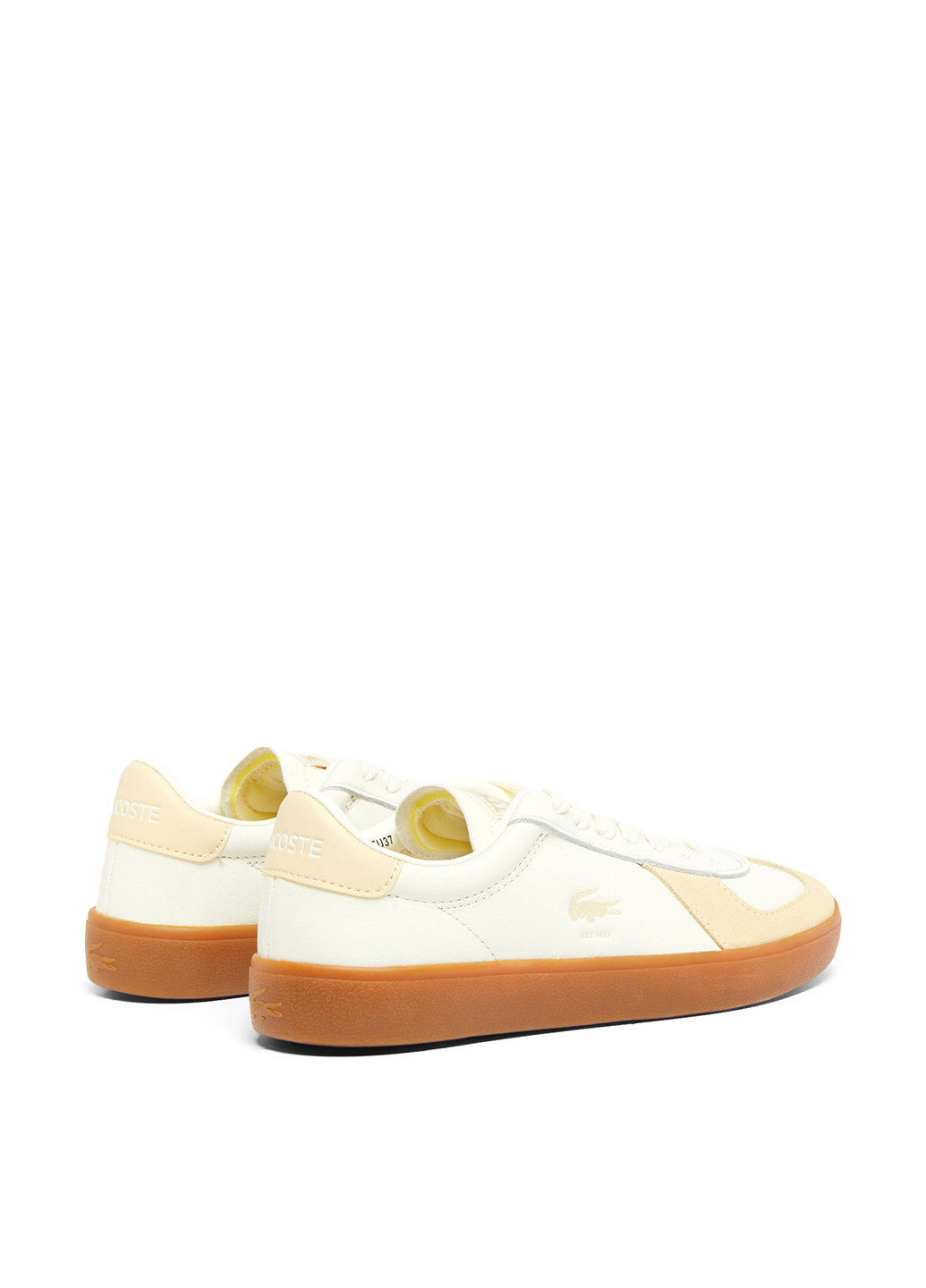 Бежевые кеды Lacoste