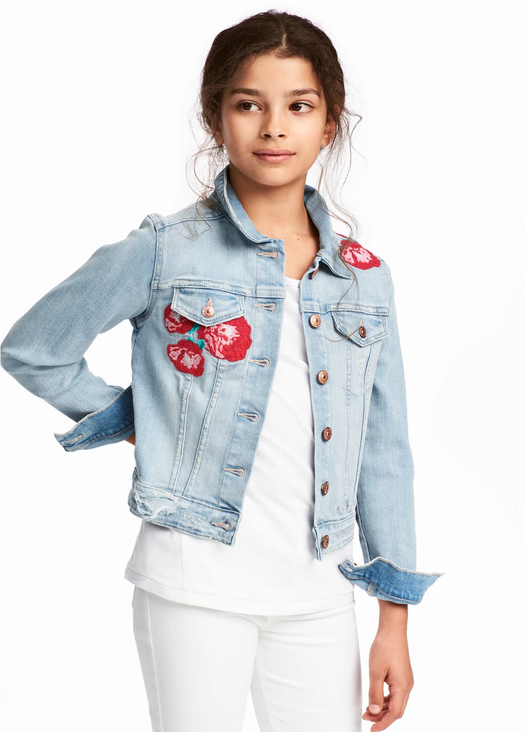 Блакитна демісезонна куртка H&M