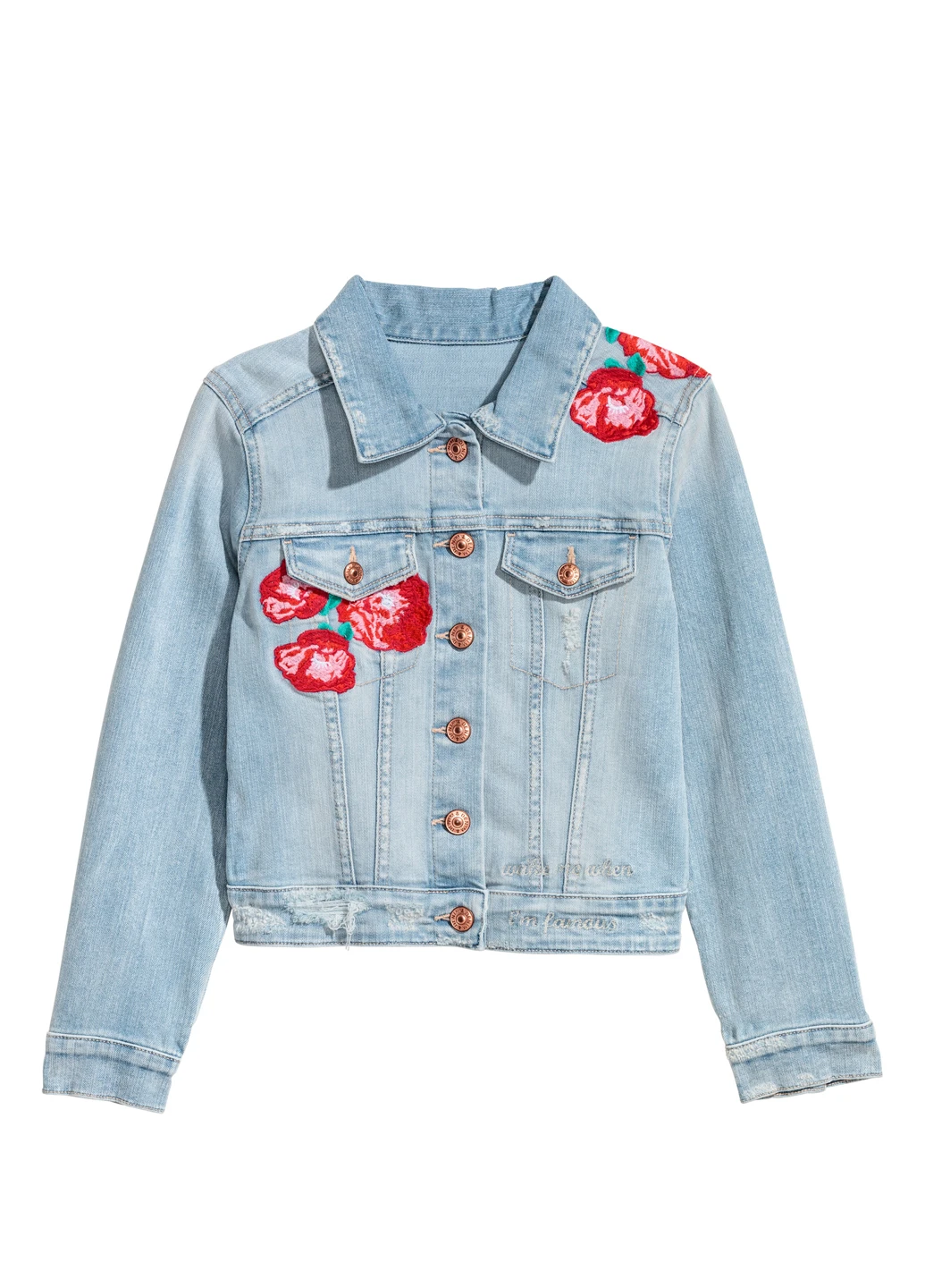 Блакитна демісезонна куртка H&M