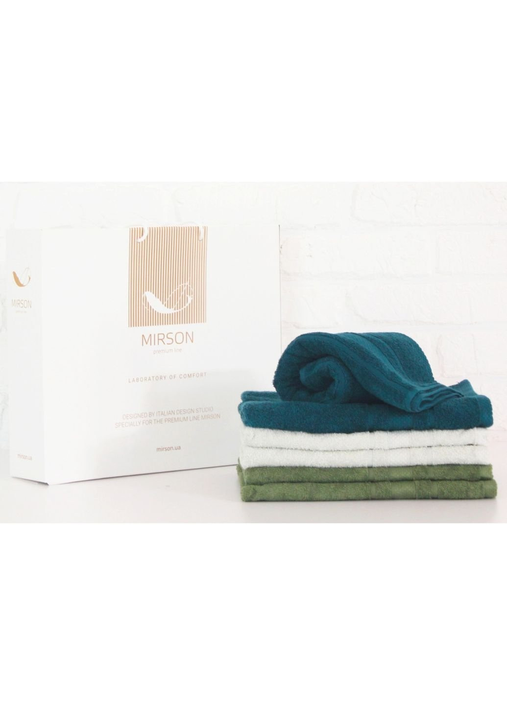 Mirson полотенце набор банных №5095 elite softnes judicious 70х140 6 шт (2200003525694) комбинированный производство - Украина