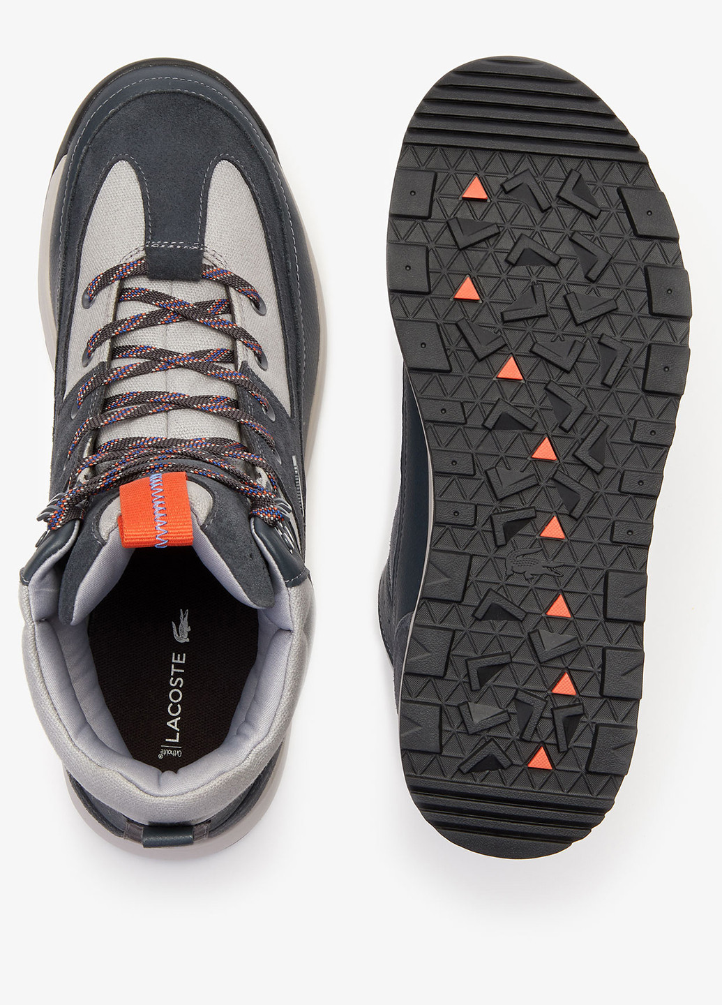 Темно-серые осенние ботинки Lacoste