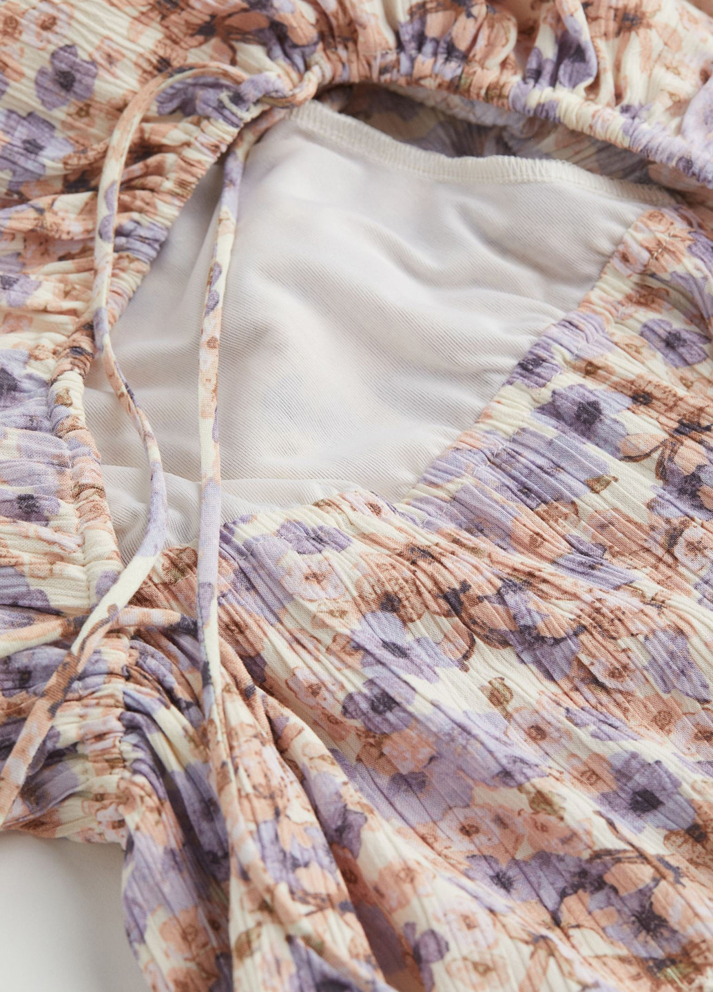Комбинированное кэжуал платье для кормящих H&M с цветочным принтом