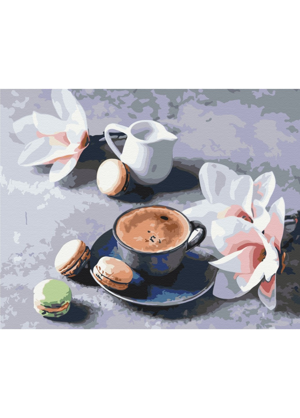 Картина "Кава з орхідеями" 40х50 см Brushme (219981958)