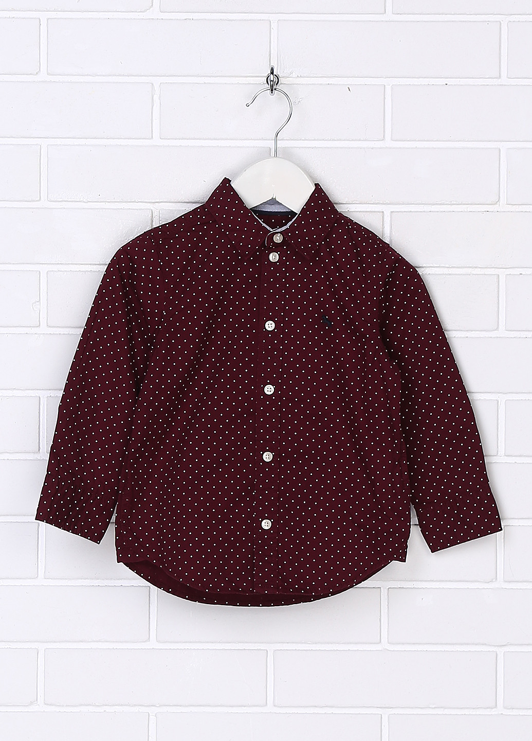 Бордовая кэжуал рубашка H&M
