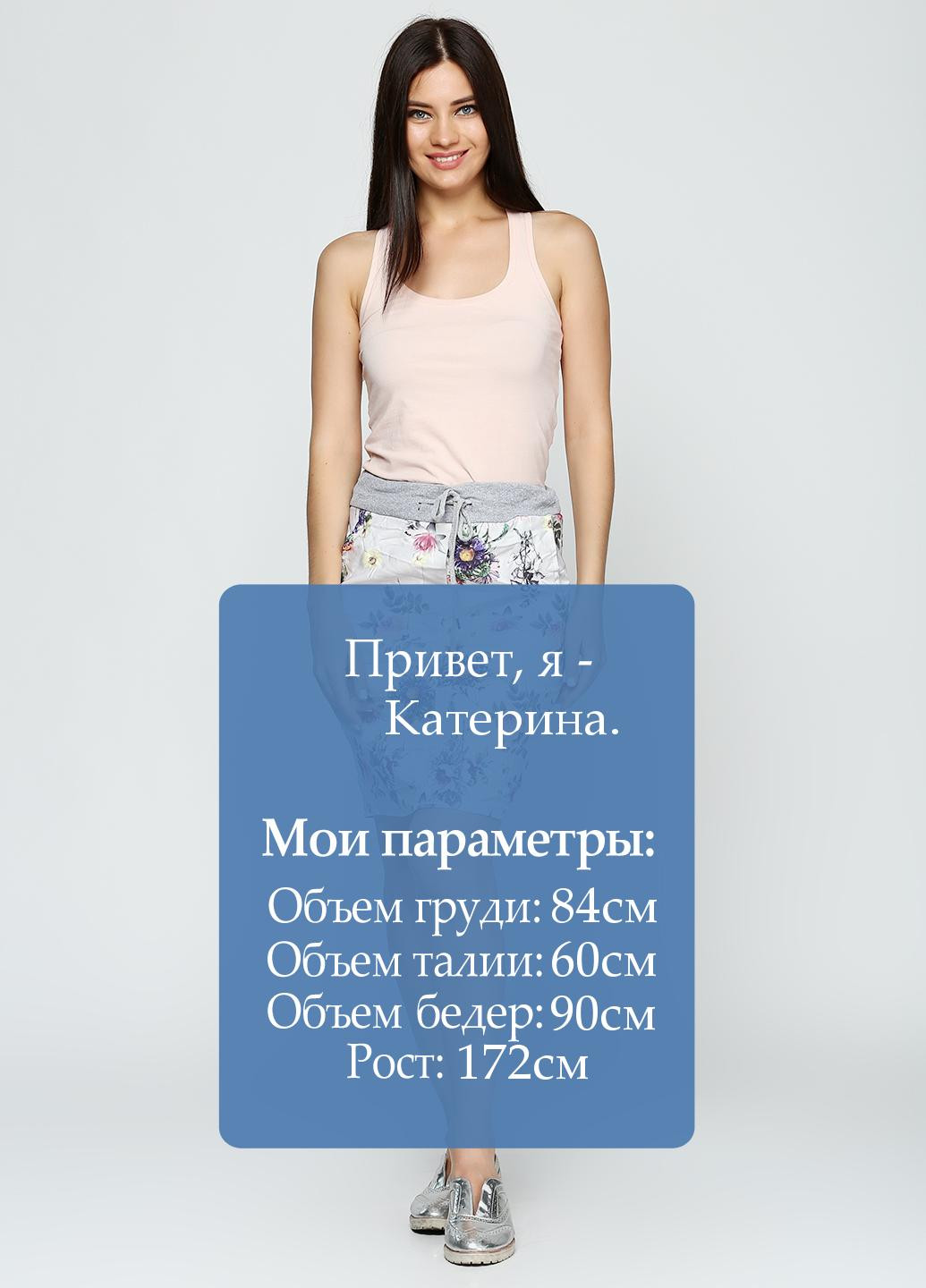 Светло-серая кэжуал юбка Moda Italia со средней талией