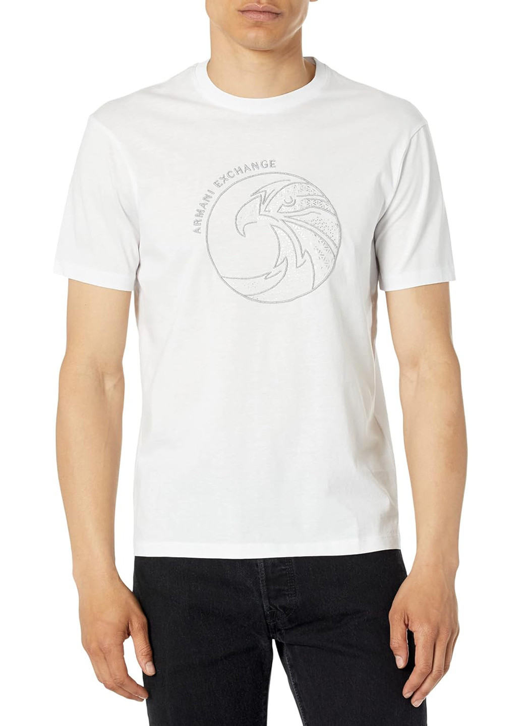 Біла футболка Armani Exchange