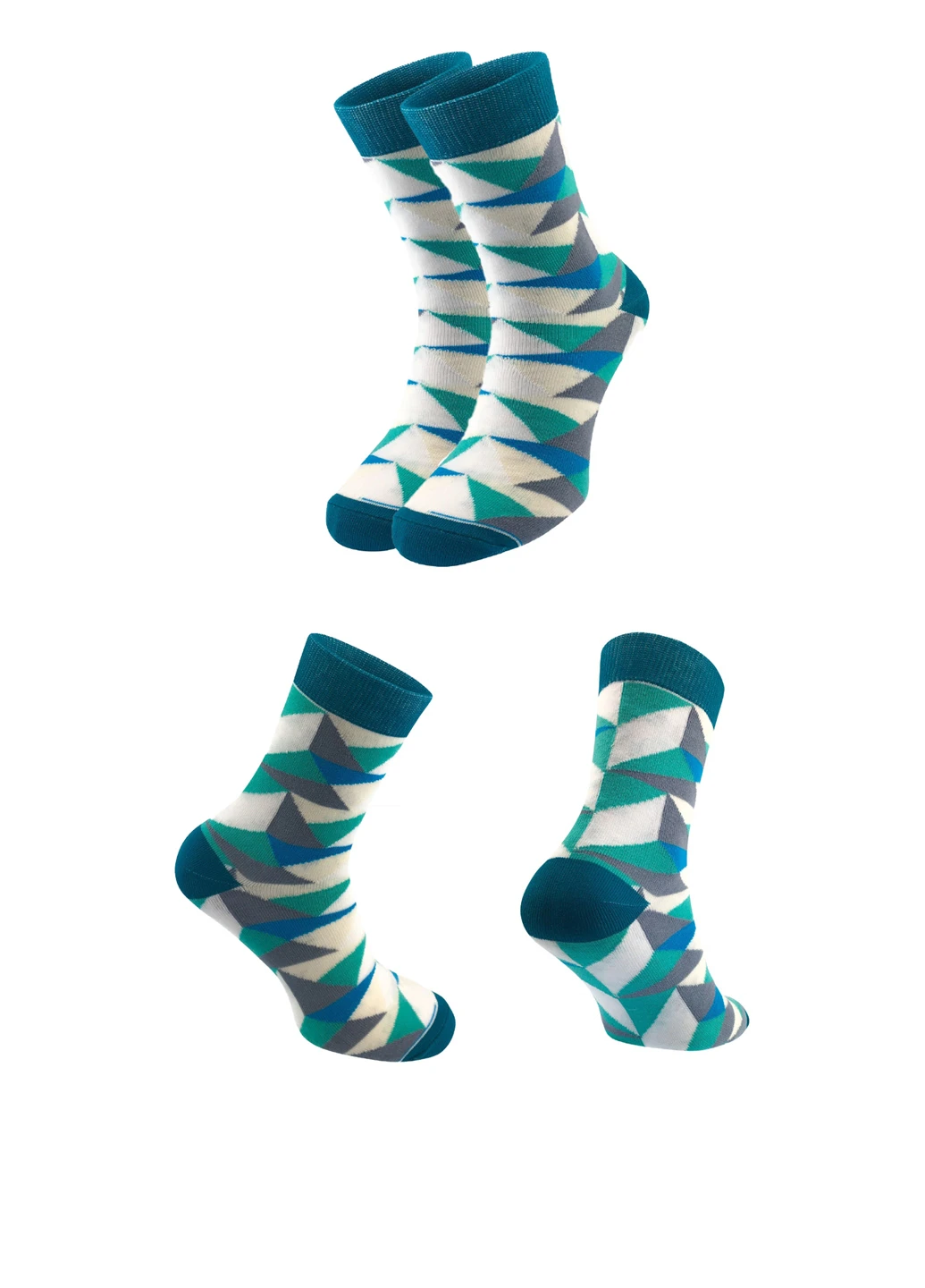 Сині носки Mo-Ko-Ko Socks геометричні (25064120)
