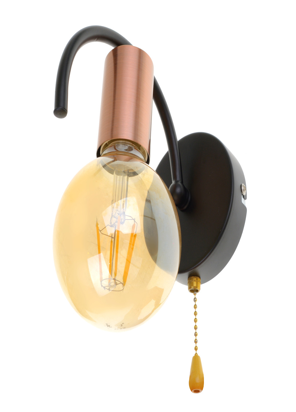 Бра черно-золотистого цвета без плафона BL-997W/1 E27 BK+AC Brille (242444979)