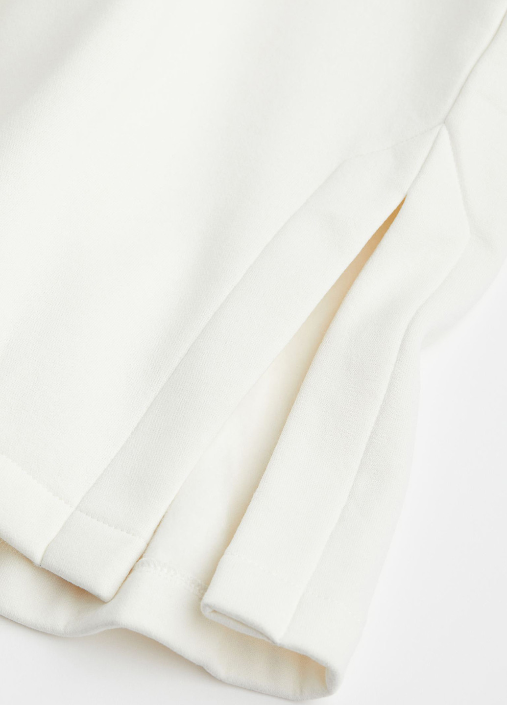 Белое кэжуал платье платье-худи H&M однотонное
