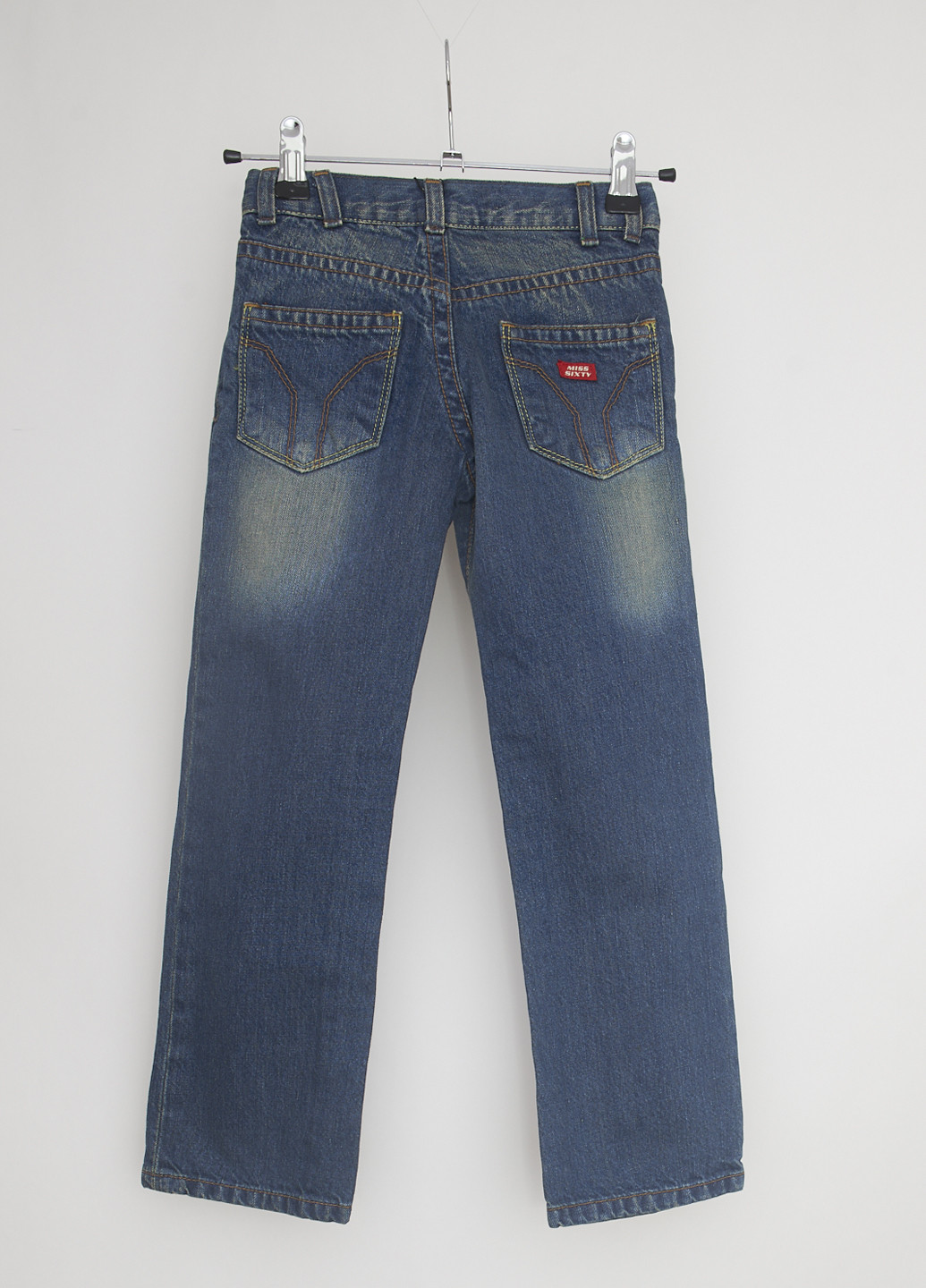 Темно-синие демисезонные прямые джинсы Miss Sixty