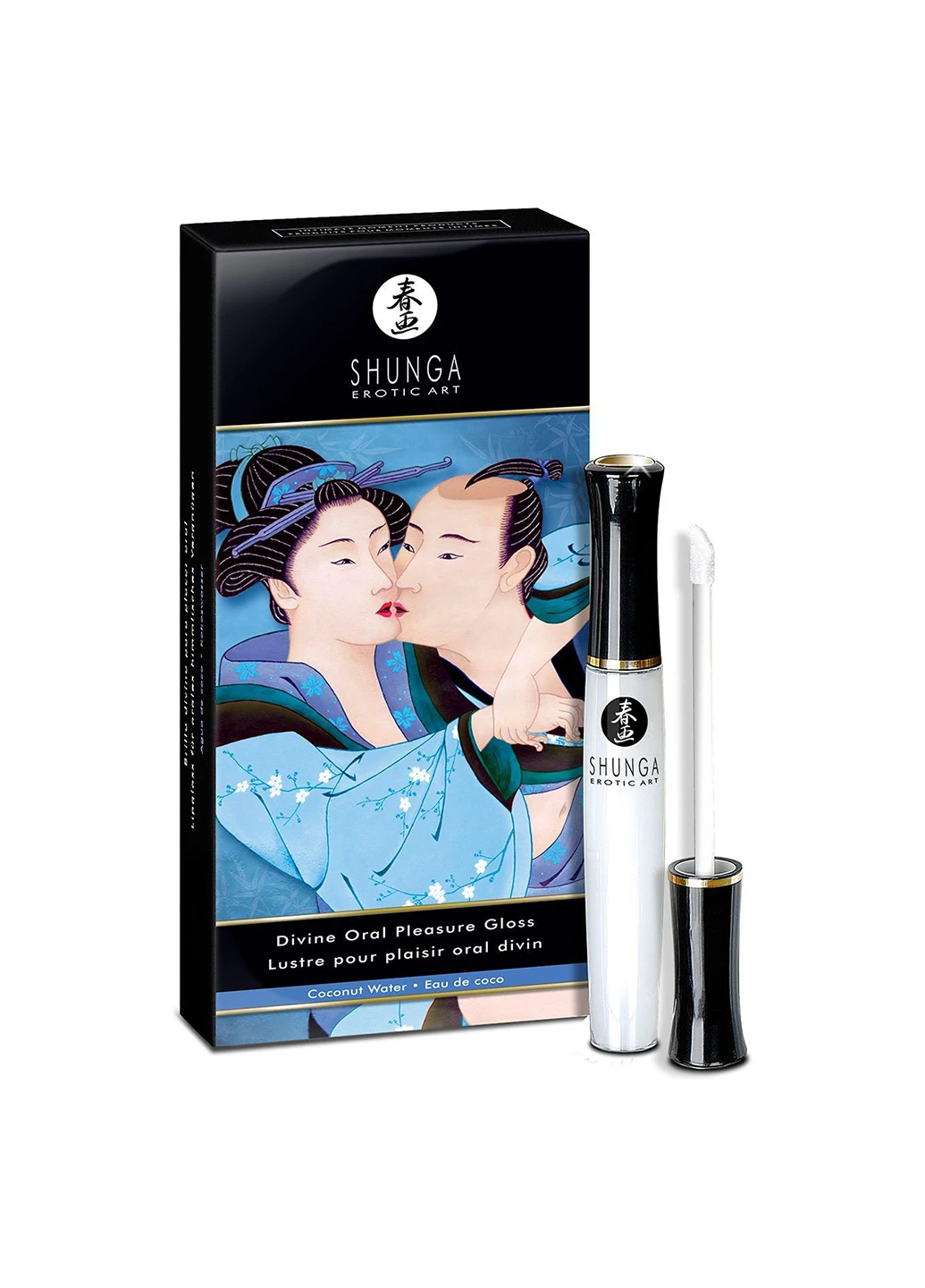 Стимулюючий блиск для губ LIPGLOSS - Coconut Water (10 мл), ефект поколювання, холод-тепло Shunga (254152034)
