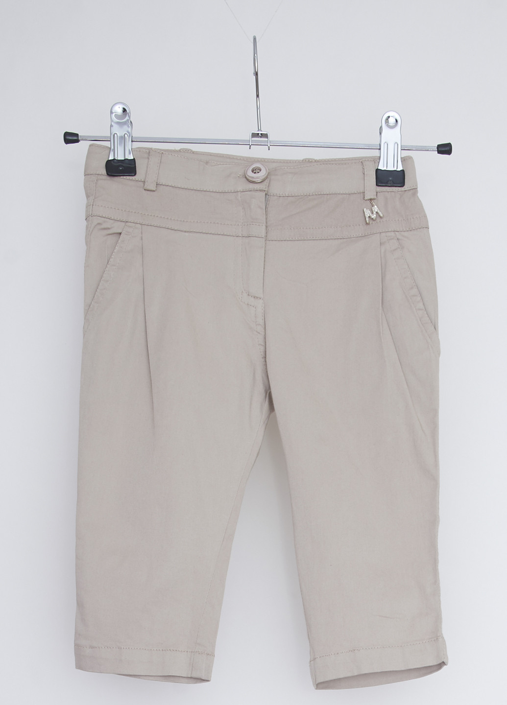 Бежевые кэжуал летние брюки Mandarino