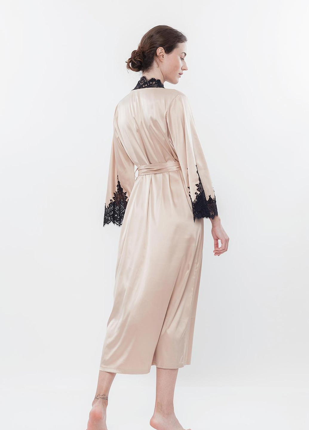 Халат жіночий L айворі S03186 Effetto (254797275)