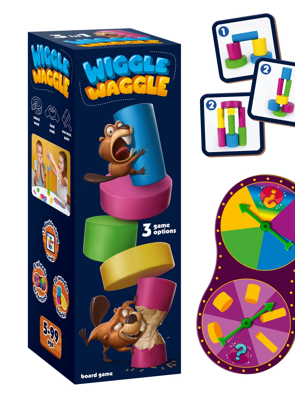 Гра настільна з дерев'яними фігурками "Wiggle waggle" RW2020 Roter Kafer (255918022)