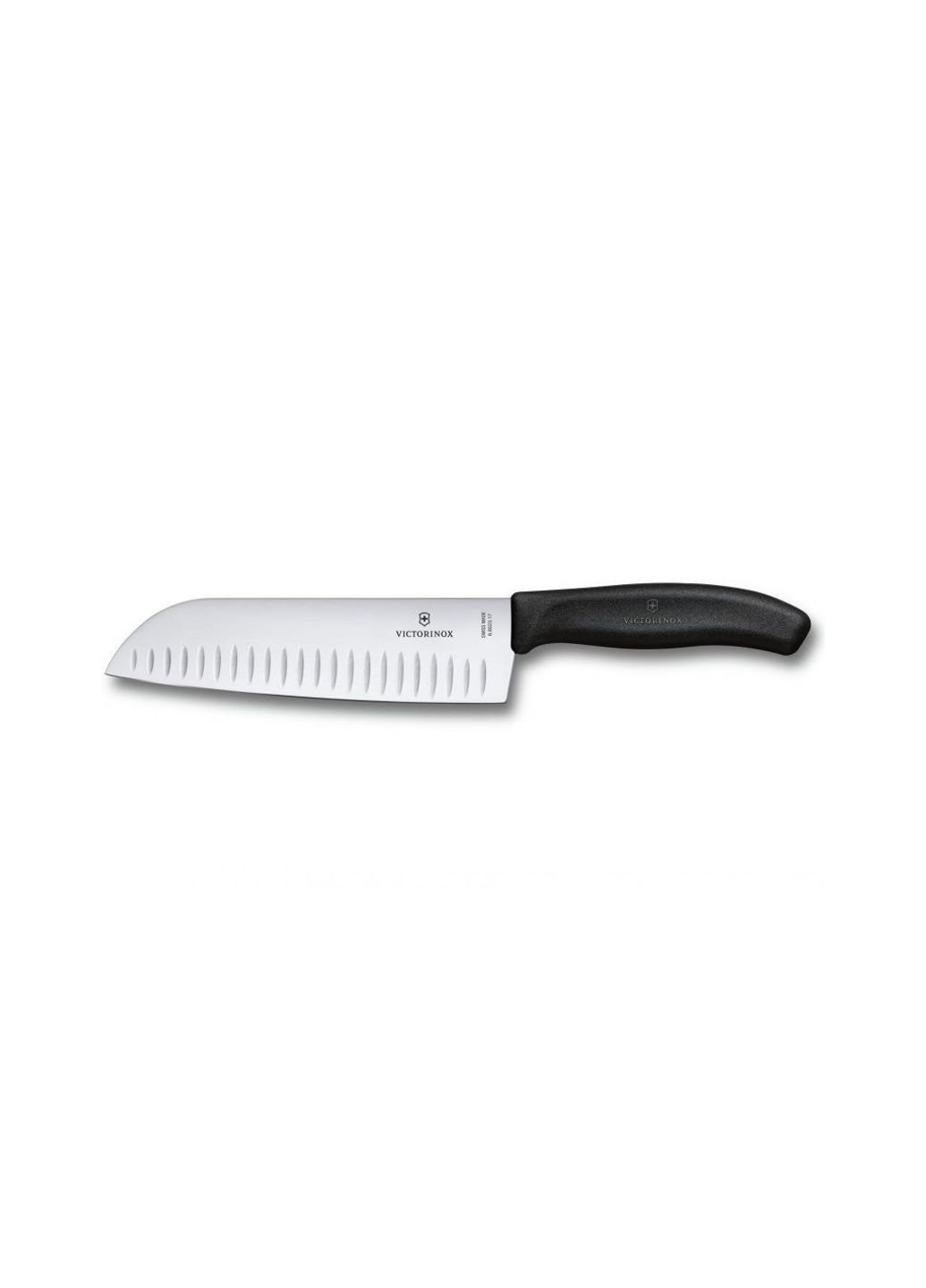 Кухонный нож SwissClassic Santoku 17 см Black (6.8523.17B) Victorinox (254083339)