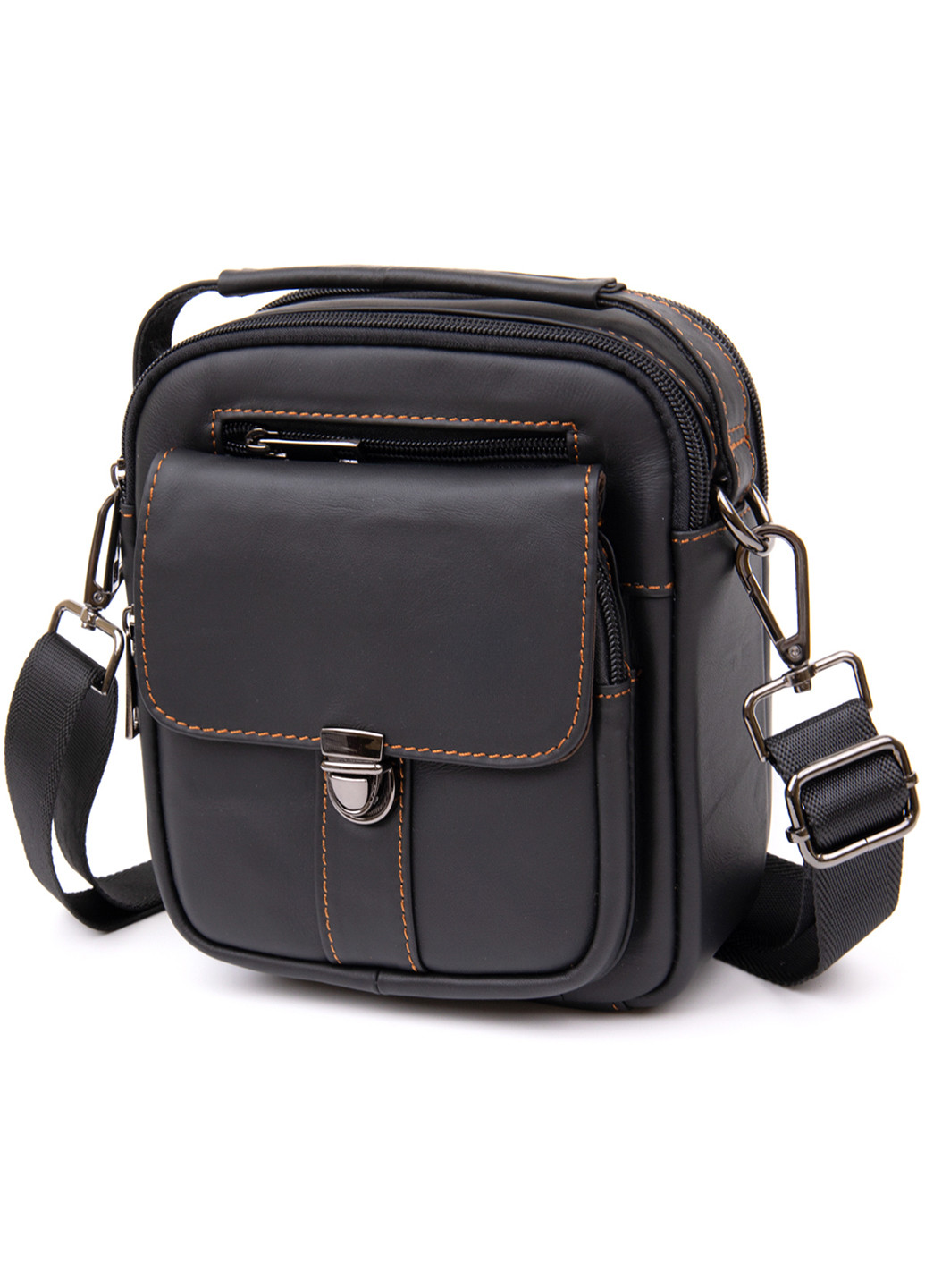 Чоловік шкіряний месенджер 18х20х7 см Vintage (252131091)