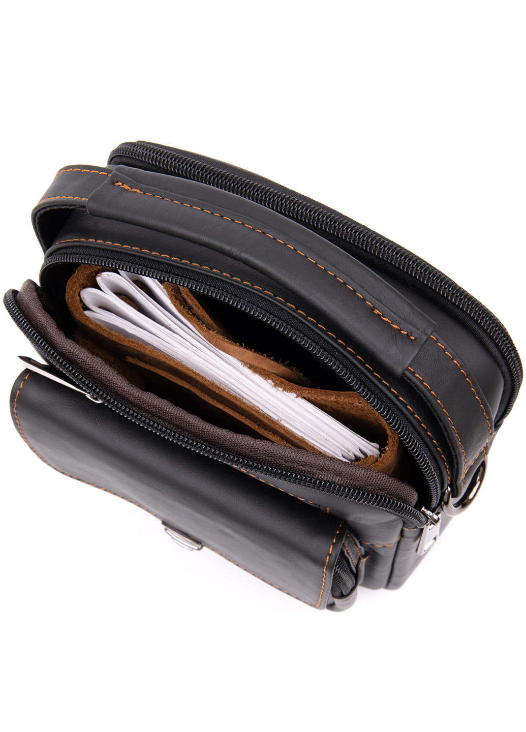 Чоловік шкіряний месенджер 18х20х7 см Vintage (252131091)