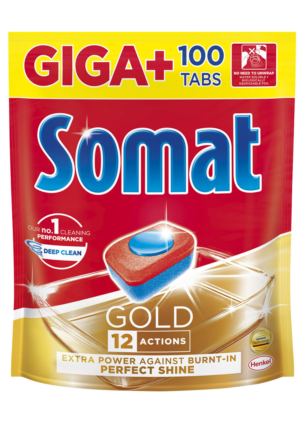 Таблетки для посудомоечной машины Giga Plus Gold 100 шт. Somat (199845745)
