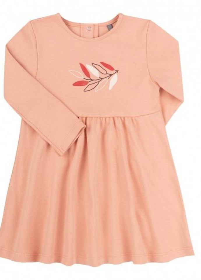 Персиковое платье трикотажное пл361 абрикосовый Бемби (254470672)