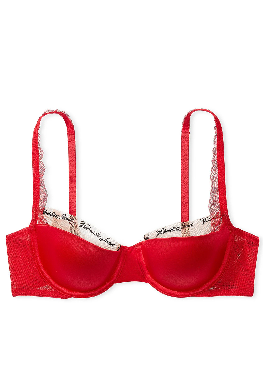 Красный демисезонный комплект (бюстгальтер, трусики) Victoria's Secret