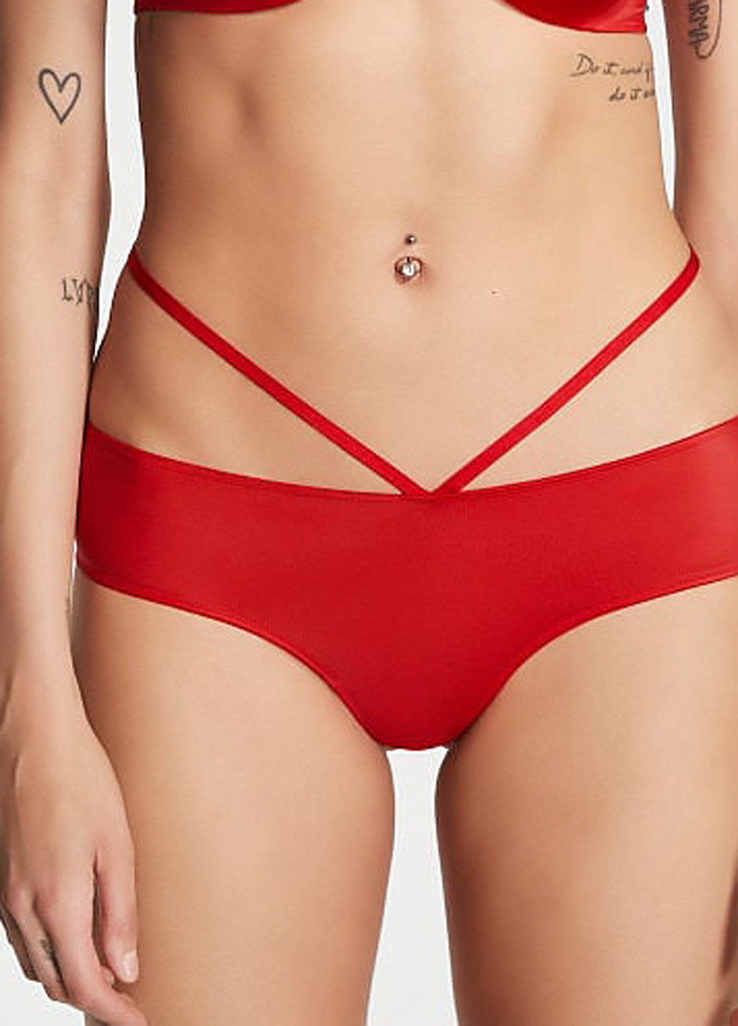 Красный демисезонный комплект (бюстгальтер, трусики) Victoria's Secret