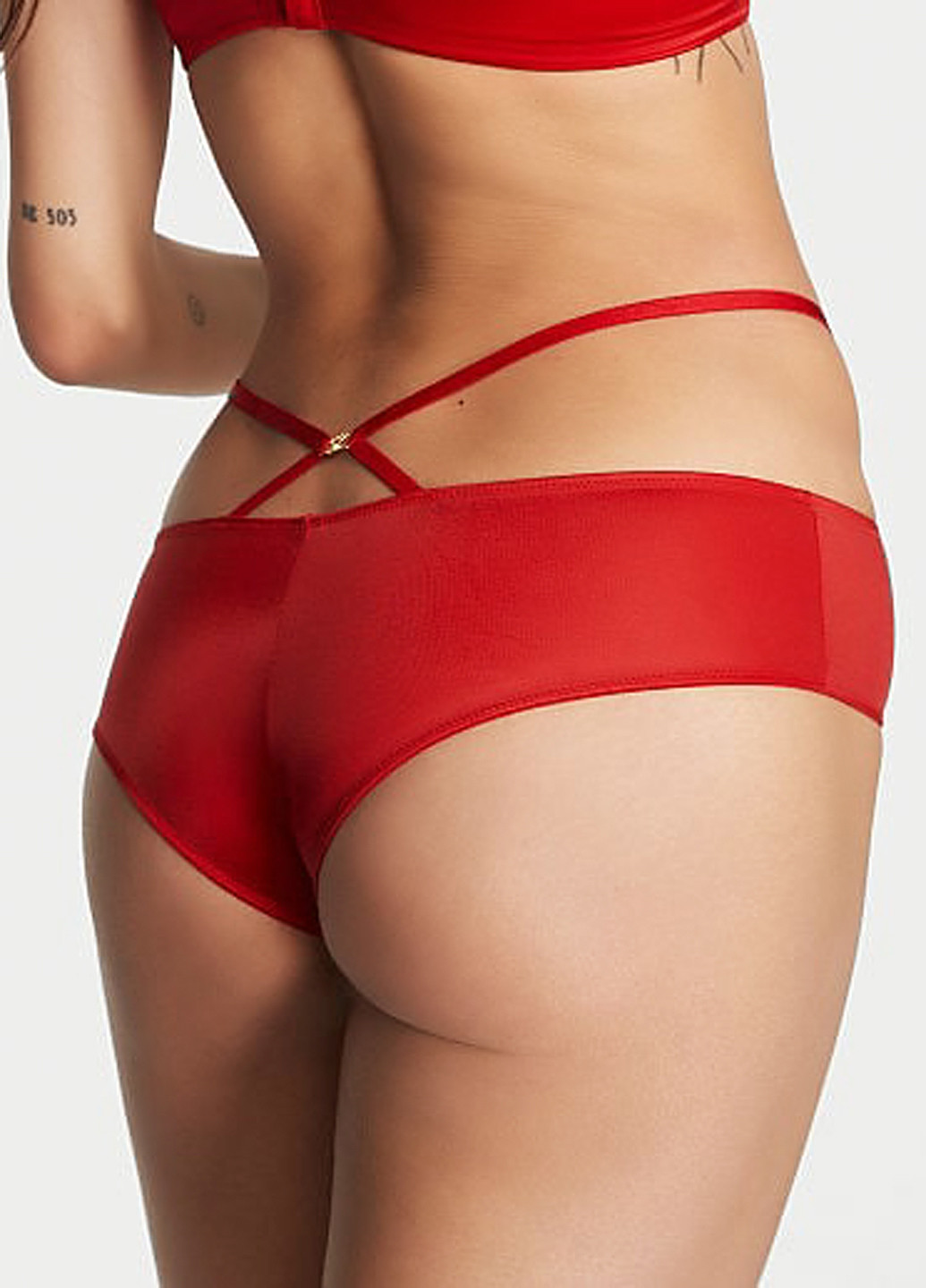 Красный демисезонный комплект (бюстгальтер, трусики) Victoria's Secret