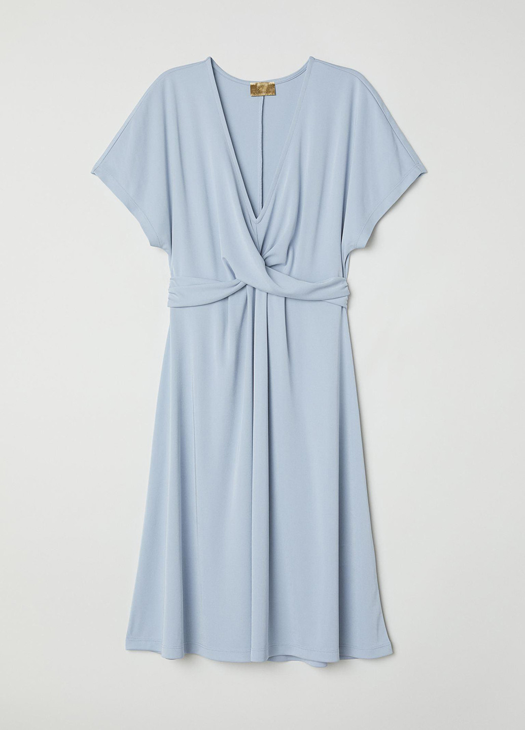 Блакитна коктейльна плаття кльош H&M однотонна