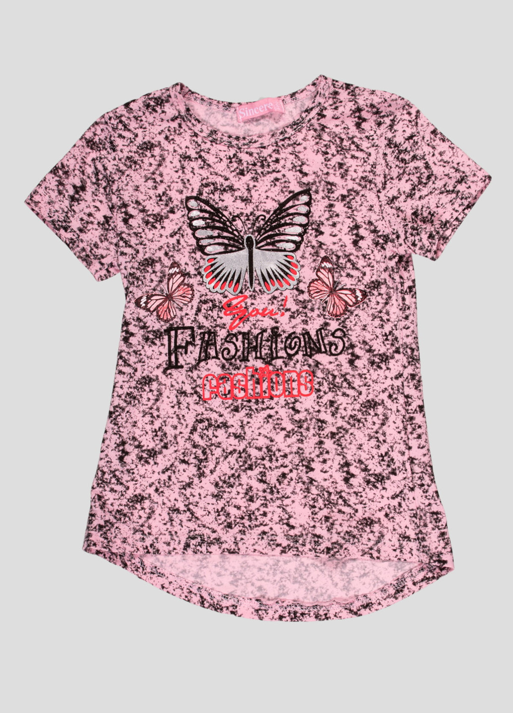 Рожева демісезонна футболка для дівчинки Sincere