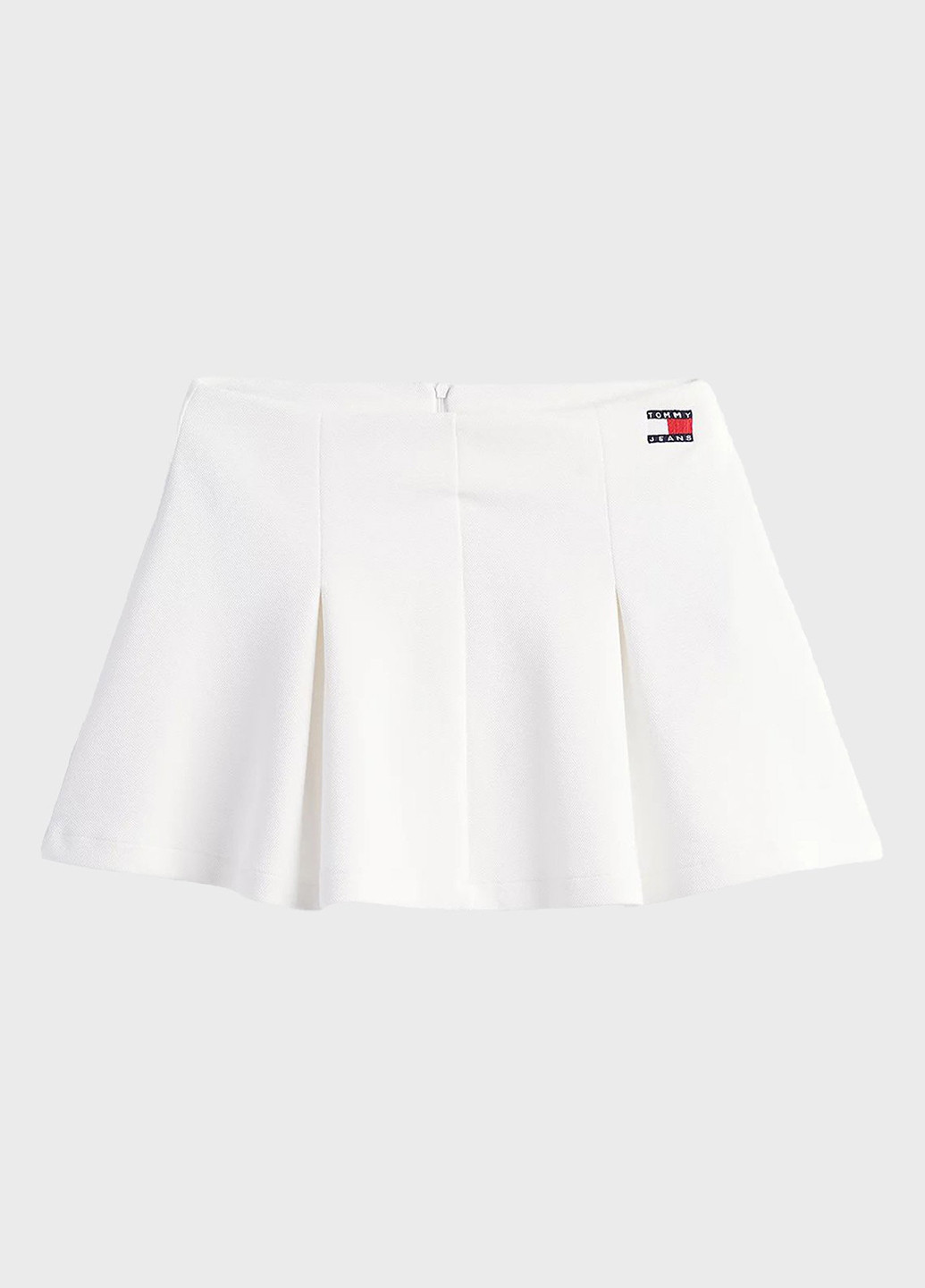 Молочная кэжуал однотонная юбка Tommy Jeans клешированная