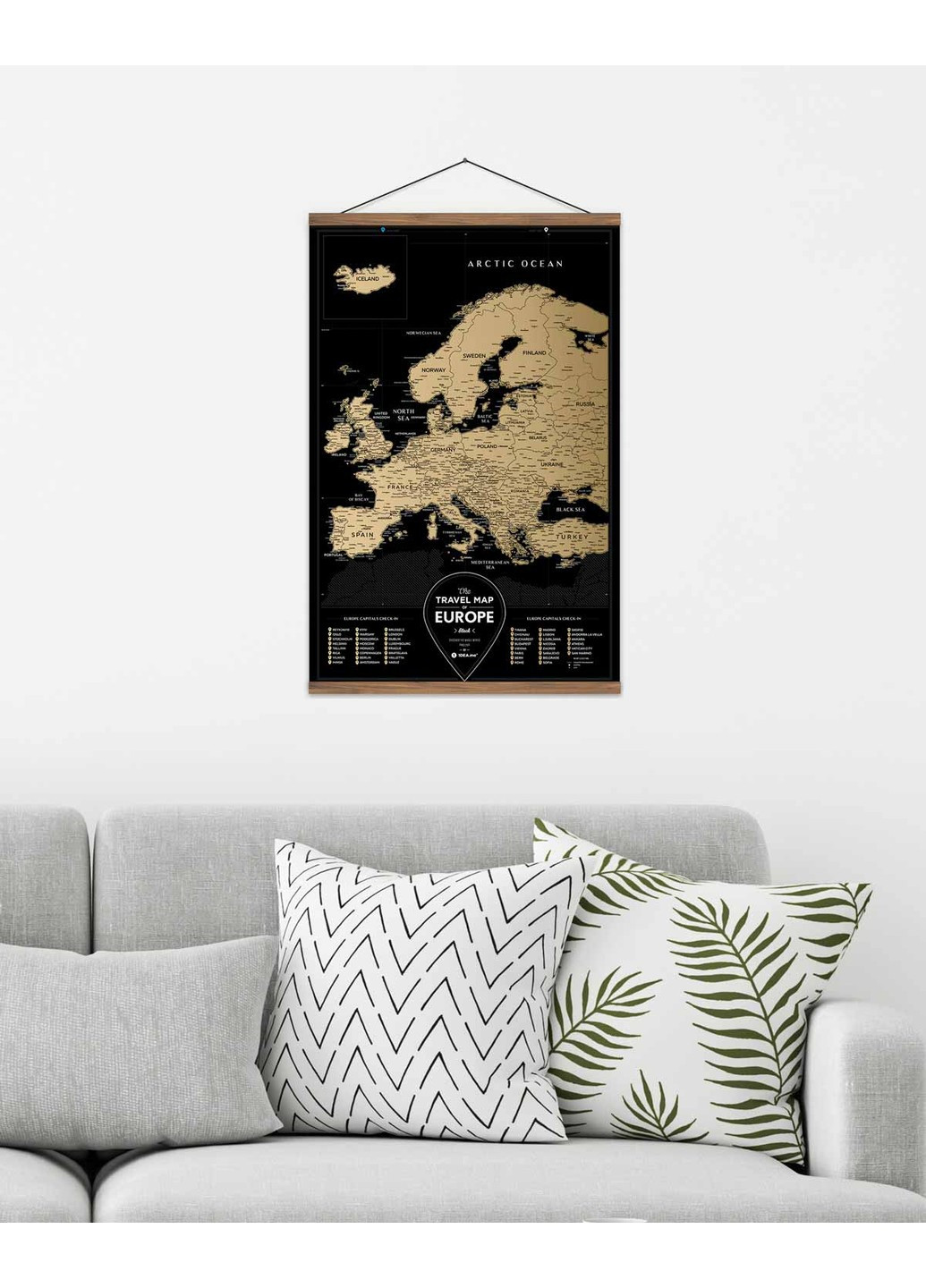 Скретч карта Европы "Travel Map Black Europe" (тубус) 1DEA.me (254288773)