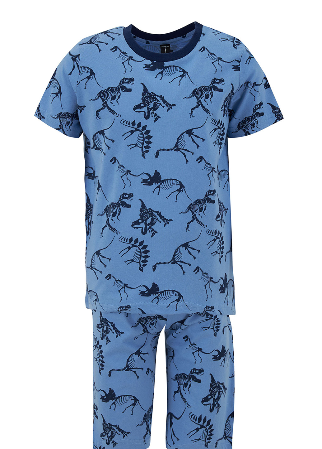 Голубая всесезон пижама футболка + брюки DeFacto
