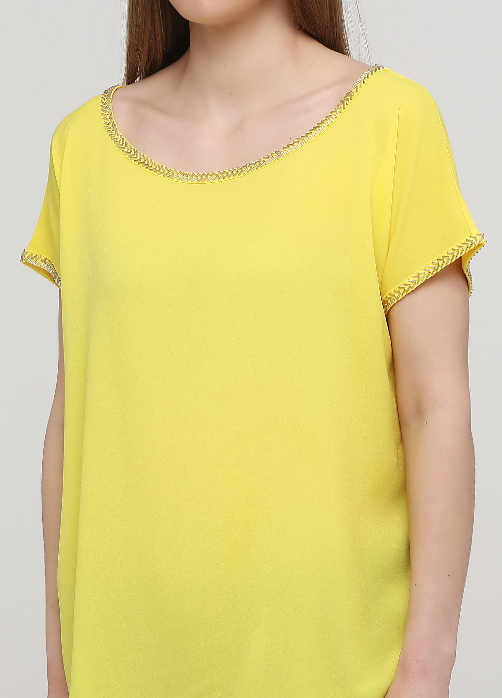 Жовта літня блуза Ashley Brooke