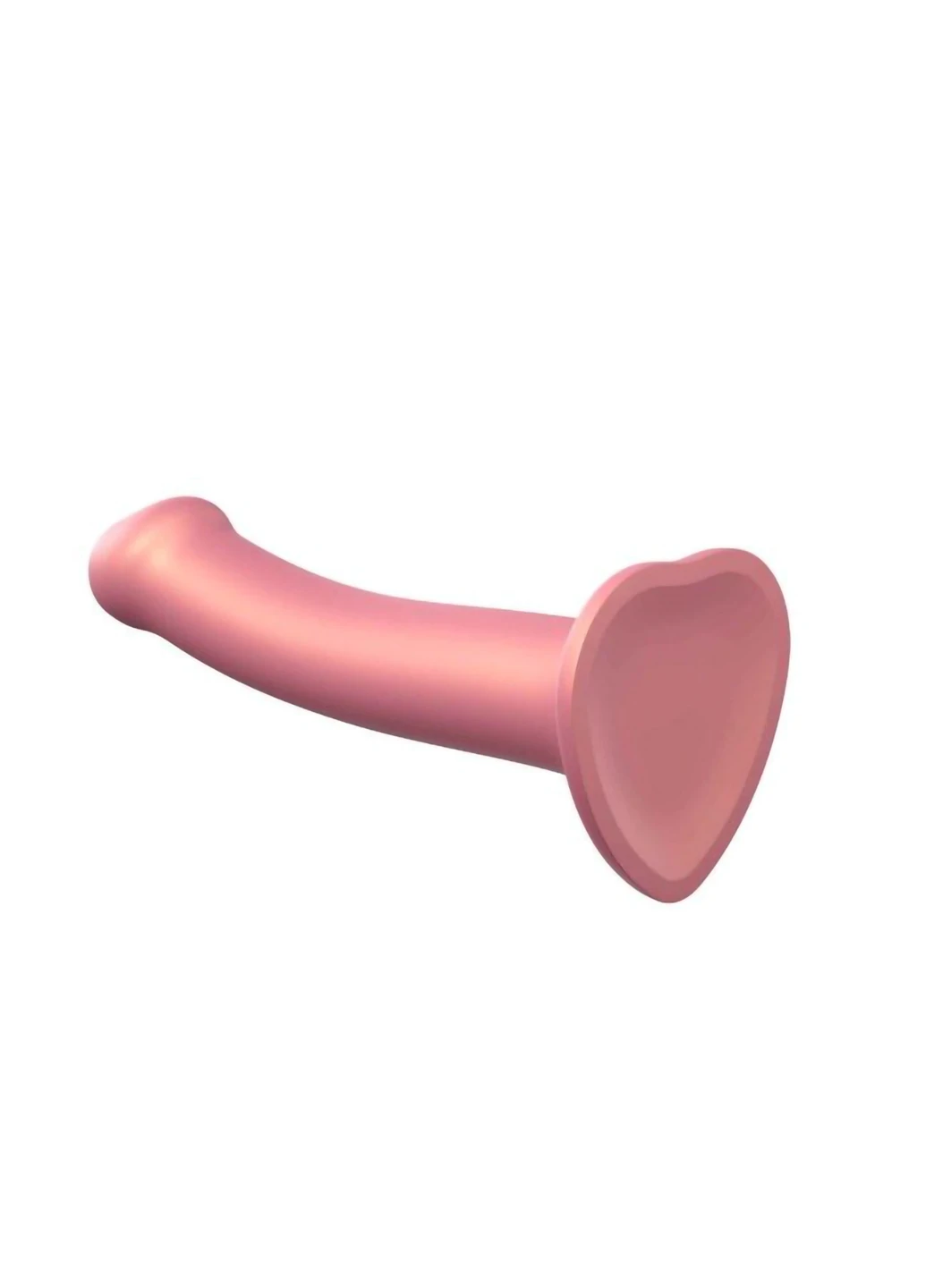 Насадка для страпона Mono Density Dildo Rose M, диам. 3,3см, однослойный силикон, гибкий Strap-On-Me (254152051)